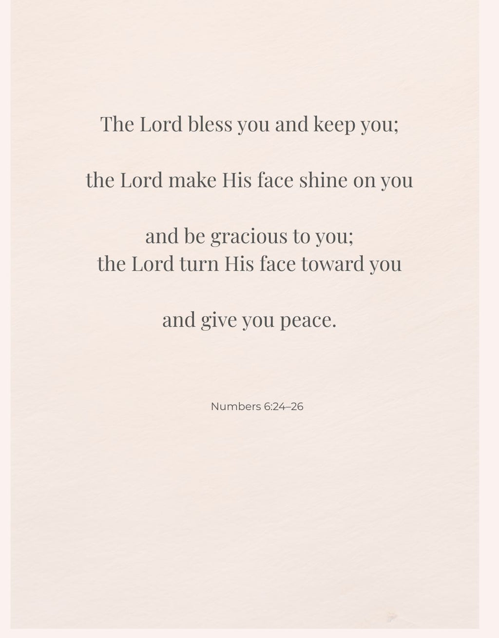 Numbers 6:24–26 — Home Blessing Scripture Wall Art (Digital Download)