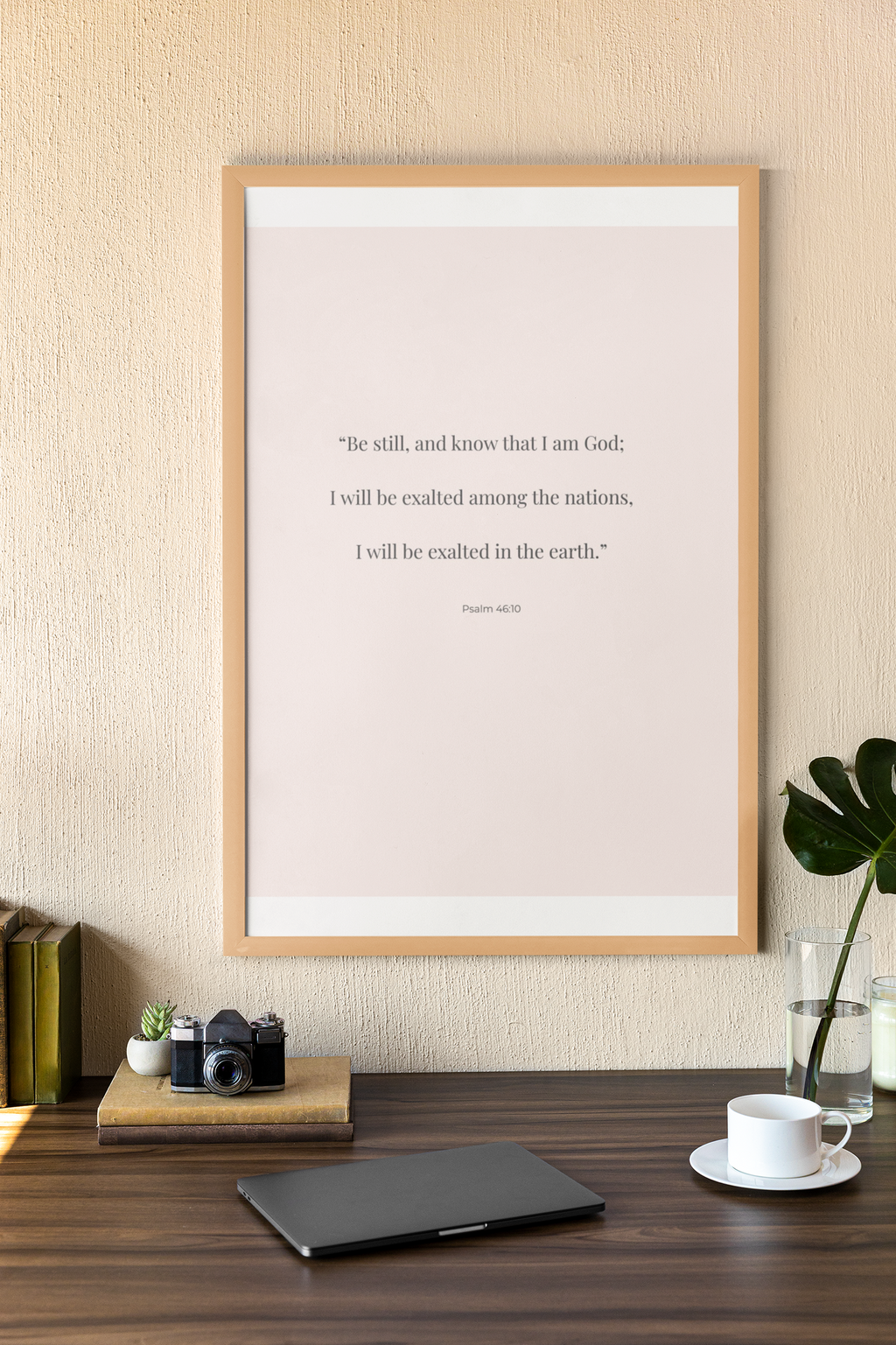 Psalm 46:10 — Be Still Scripture Wall Art (Digital Download)
