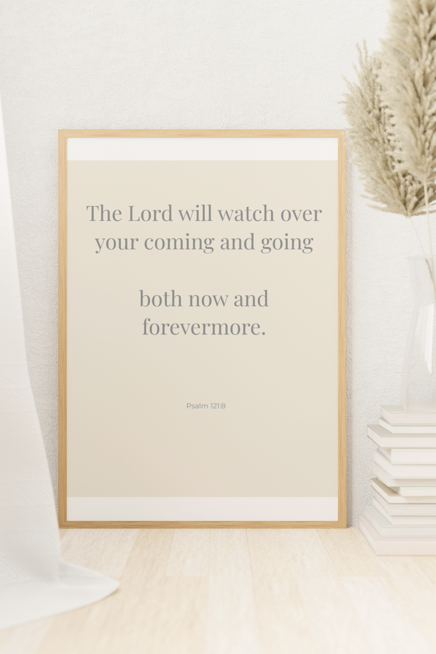 Psalm 121:8 scripture wall art encouragement verse for Christian home